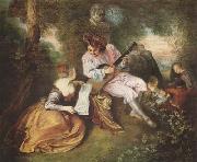Jean-Antoine Watteau Scale of Love (mk08) Spain oil painting artist